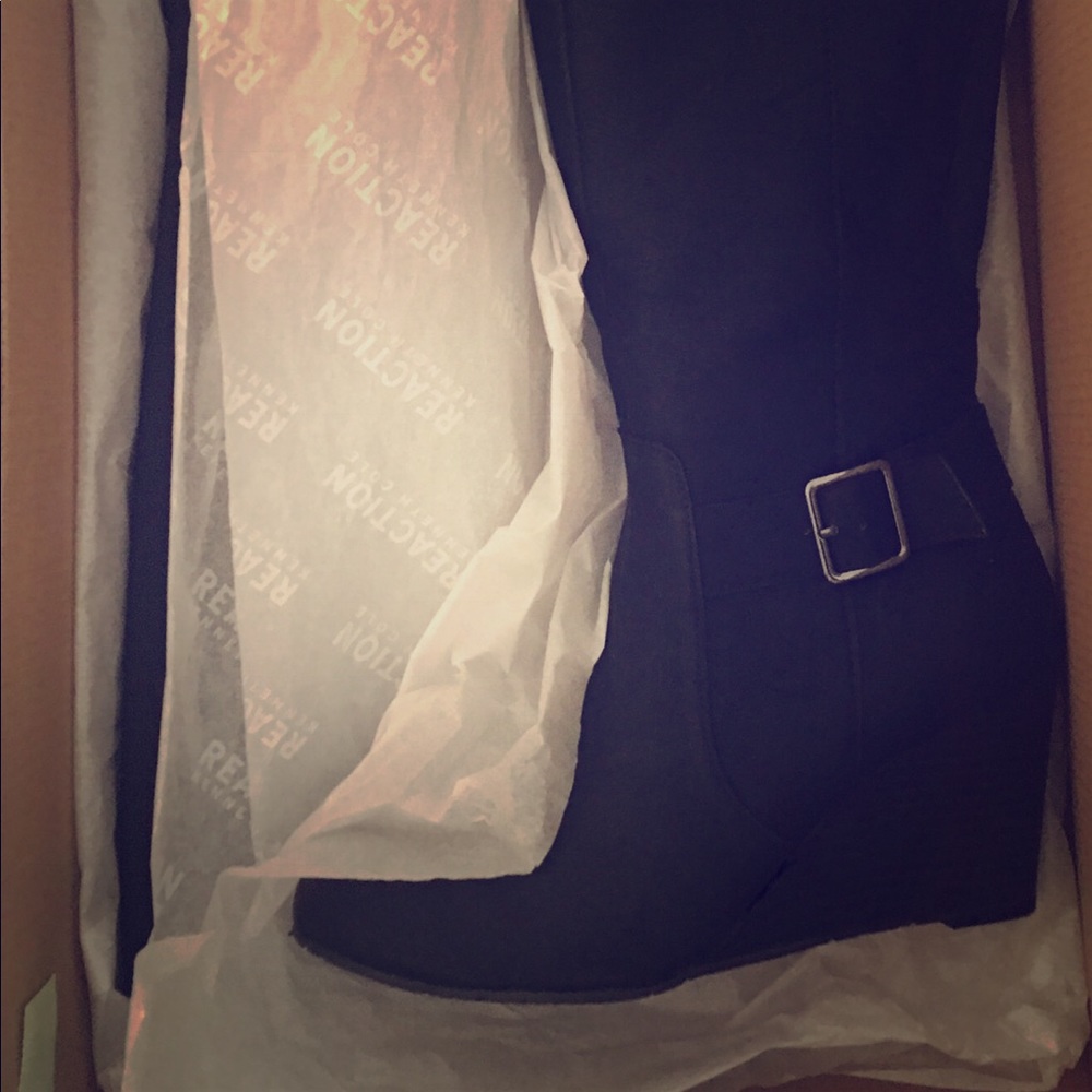 NWT Reaction Black Boots Sz 7